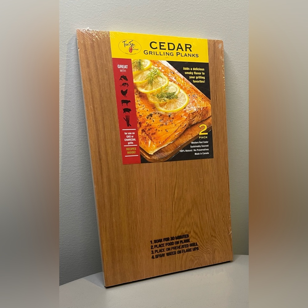 TrueFire Gourmet TFplank 12-1  Cedar Grilling Plank, Brand New